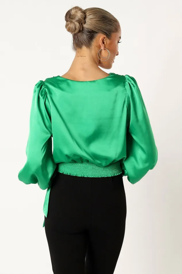 Tiarne Long Sleeve Top Green Blouses and Shirts Petal and Pup Women Tiarne Long Sleeve Top Green Blouses and Shirts Petal and Pup Women