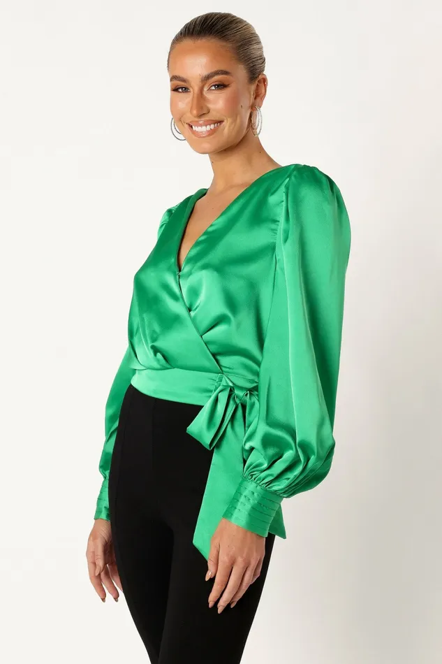 Tiarne Long Sleeve Top Green Blouses and Shirts Petal and Pup Women Tiarne Long Sleeve Top Green Blouses and Shirts Petal and Pup Women