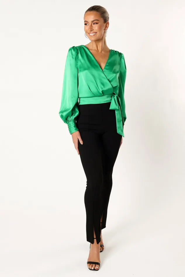 Tiarne Long Sleeve Top Green Blouses and Shirts Petal and Pup Women Tiarne Long Sleeve Top Green Blouses and Shirts Petal and Pup Women