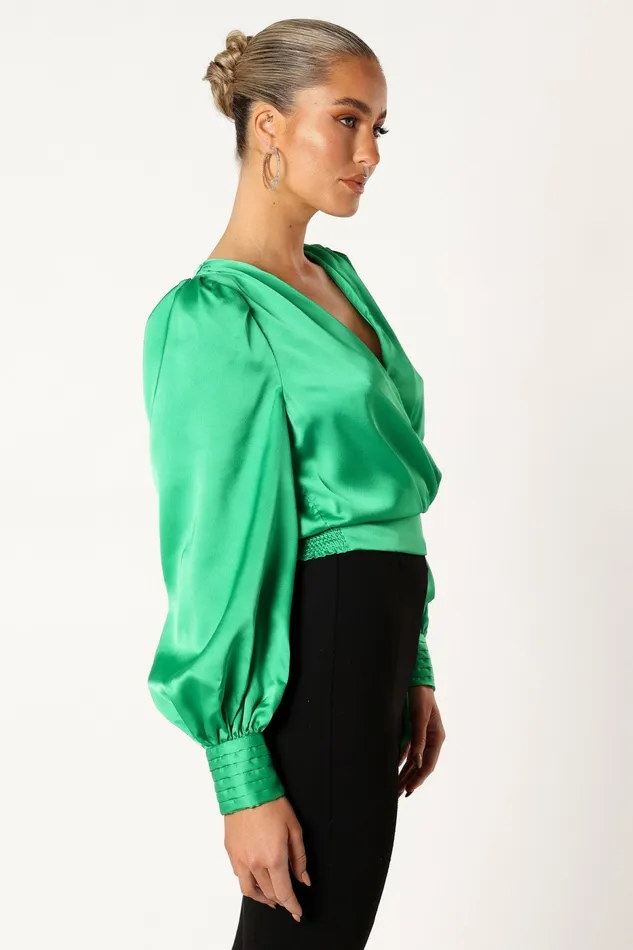 Tiarne Long Sleeve Top Green Blouses and Shirts Petal and Pup Women Tiarne Long Sleeve Top Green Blouses and Shirts Petal and Pup Women