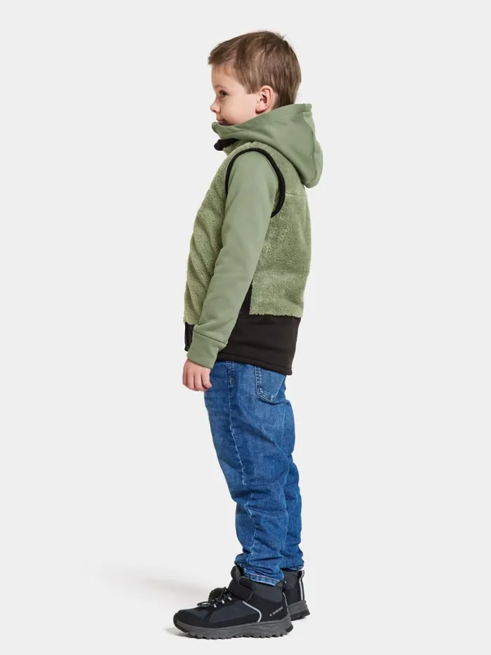 Timjan Kids039 Vest Light Moss Kids Didriksons Vests