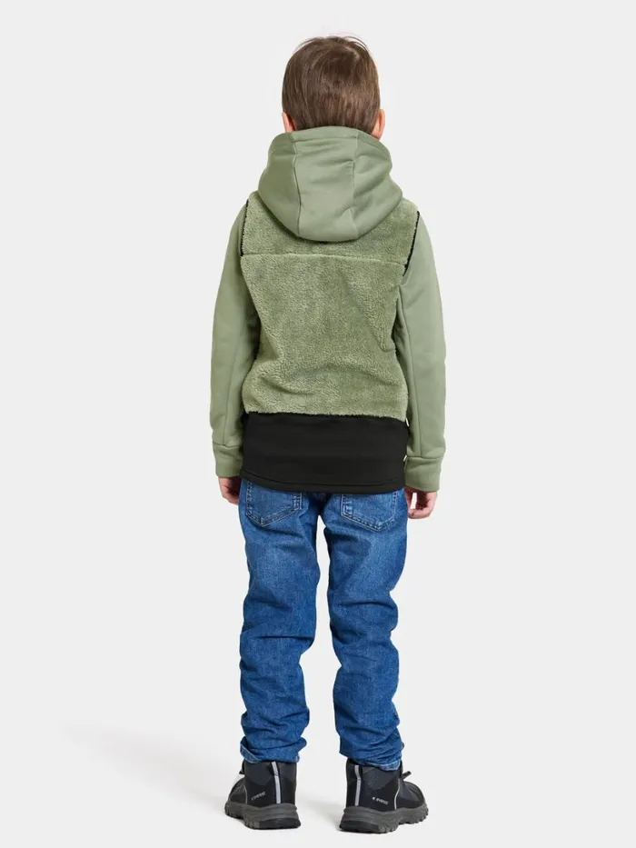 Timjan Kids039 Vest Light Moss Kids Didriksons Vests
