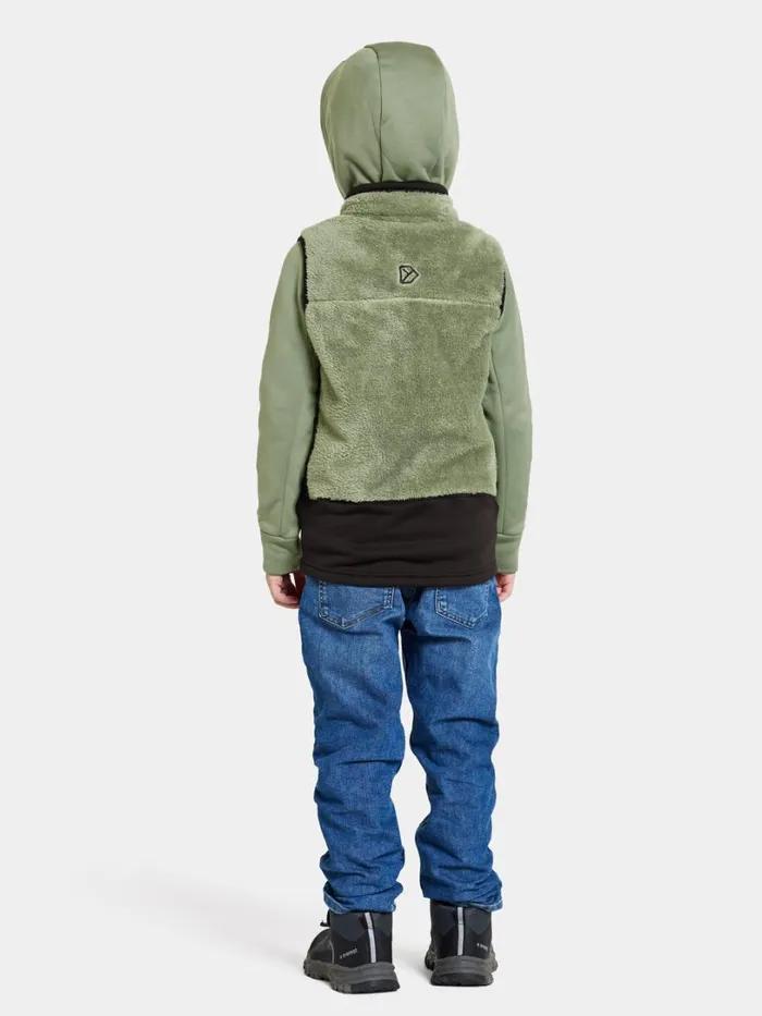 Timjan Kids039 Vest Light Moss Kids Didriksons Vests