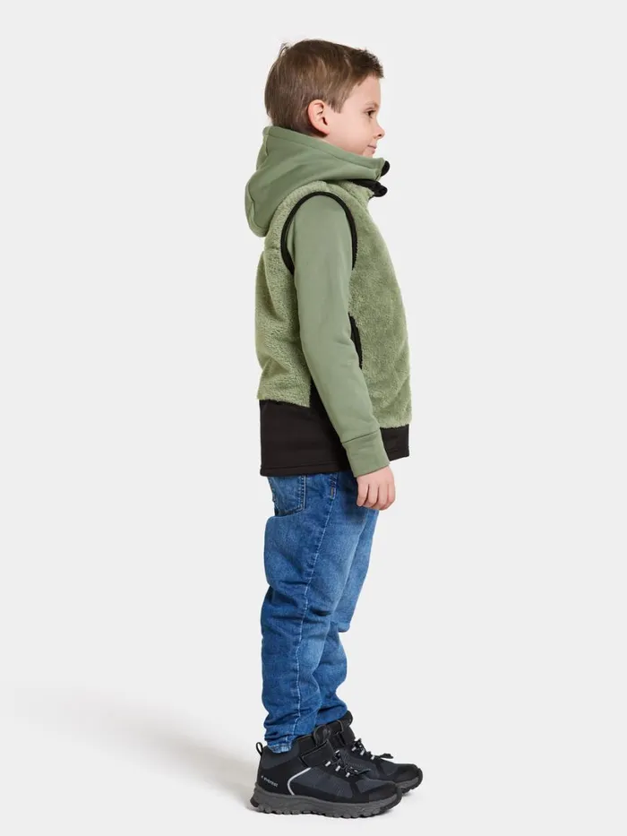 Timjan Kids039 Vest Light Moss Kids Didriksons Vests