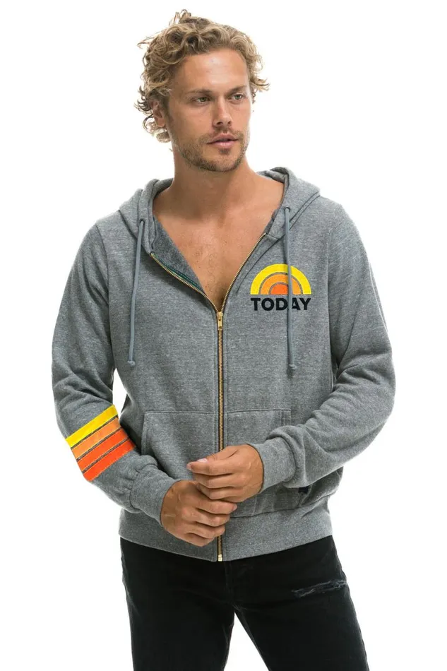 Today Show Zip Hoodie 8211 Heather WomenMen Aviator Nation Hoodies