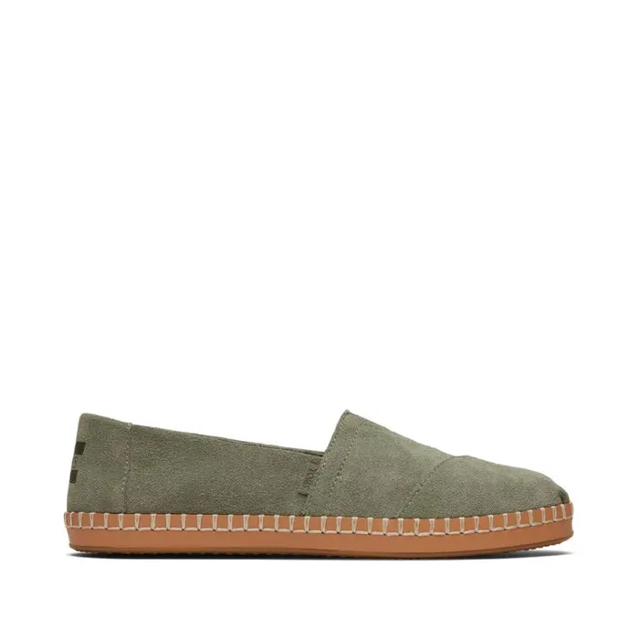 Toms Alpargatas Alaprgata Leather Wrap Vetiver Grey Suede 8211 Women