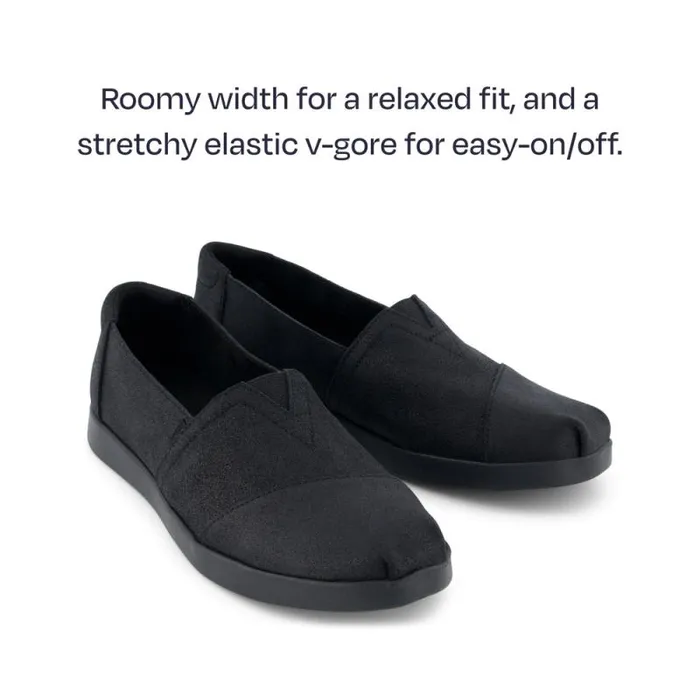 Toms Alpargatas Alpargata Plus All Black Metallic Suede 8211 Women Toms Alpargatas Alpargata Plus All Black Metallic Suede 8211 Women