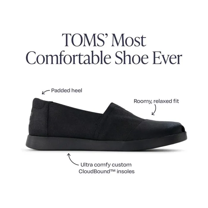 Toms Alpargatas Alpargata Plus All Black Metallic Suede 8211 Women Toms Alpargatas Alpargata Plus All Black Metallic Suede 8211 Women