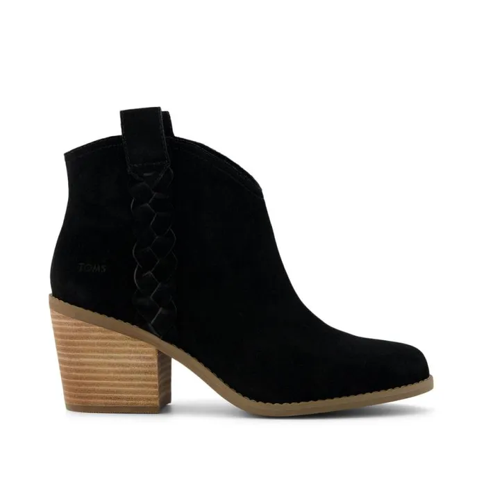 Toms Boots and Booties Constance Heeled Boot Braided Black 8211 Women