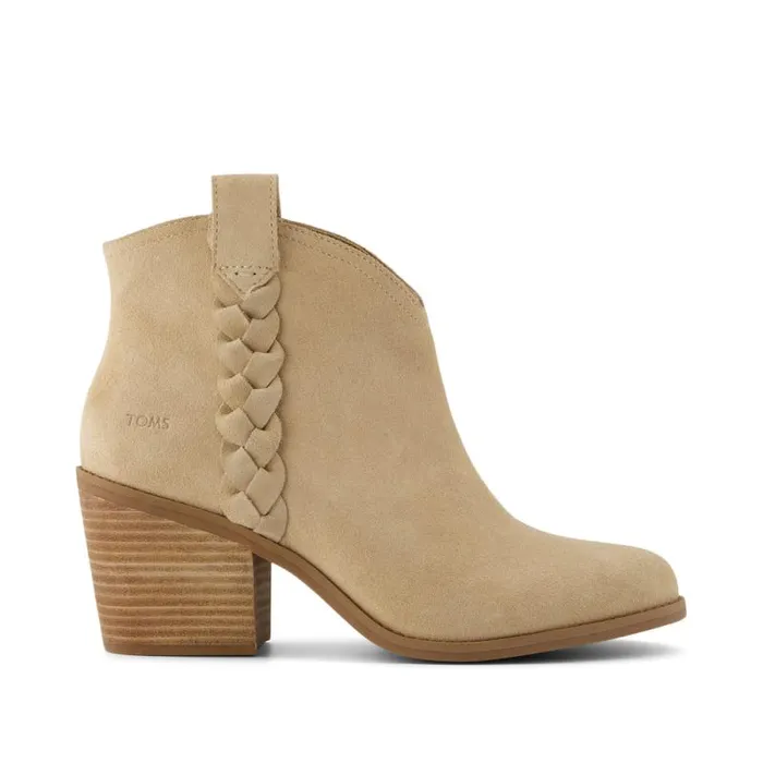 Toms Boots and Booties Constance Heeled Boot Braided Natural 8211 Women