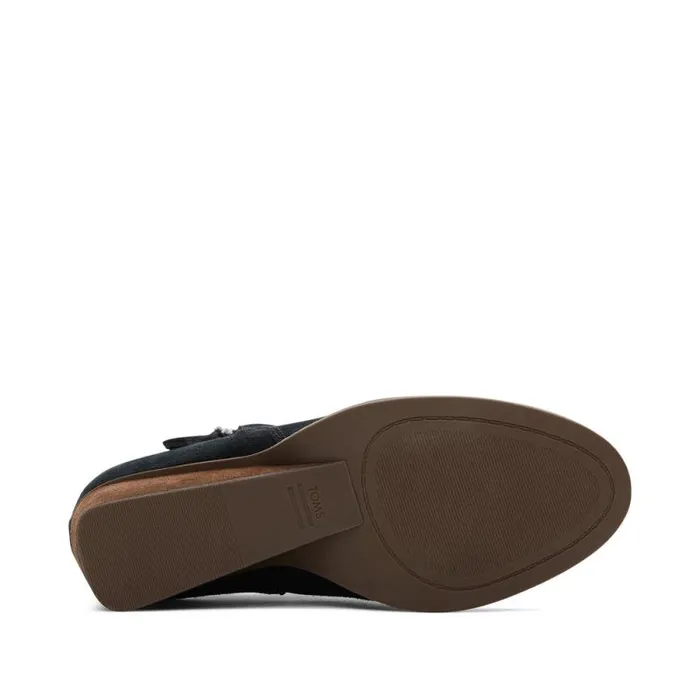 Toms Boots and Booties Goldie Wedge Ankle Bootie Black Suede 8211 Women Toms Boots and Booties Goldie Wedge Ankle Bootie Black Suede 8211 Women