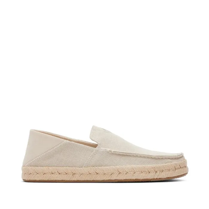 Toms Dress Casual Alonso Rope Loafer Fog Heritage Canvas 8211 Men