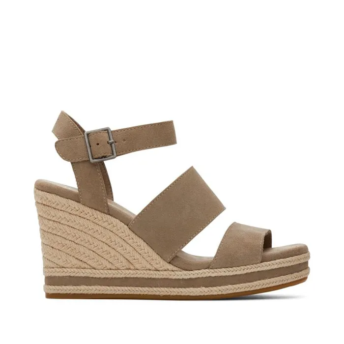 Toms Espadrilles Madelyn Wedge Sandal Suede Dune 8211 Women