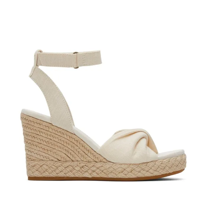 Toms Espadrilles Marisela Wedge Sandal Natural Slubby Woven 8211 Women