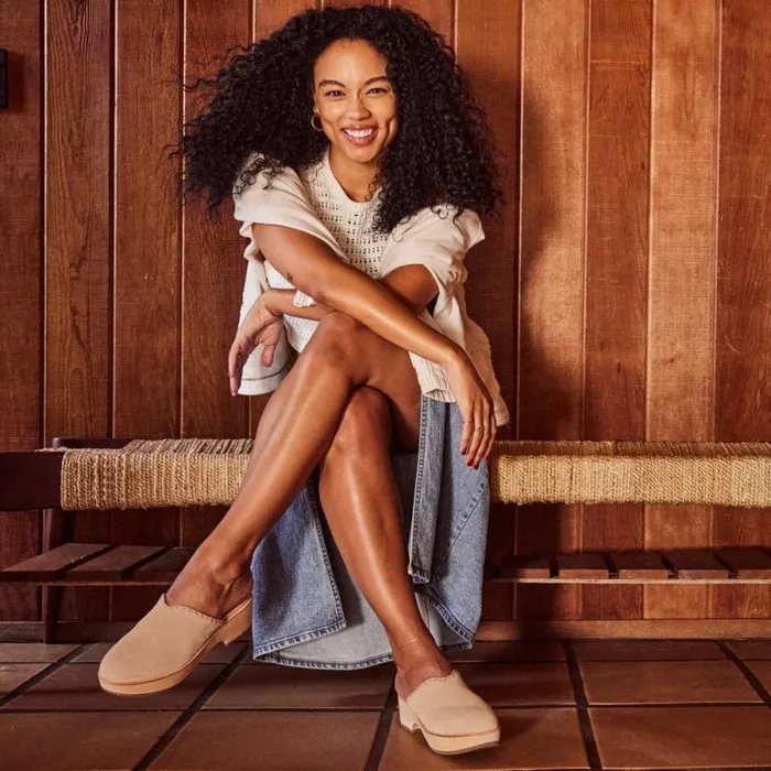 Toms Heels and Wedges Addison Clog Heel Deco Natural 8211 Women Toms Heels and Wedges Addison Clog Heel Deco Natural 8211 Women