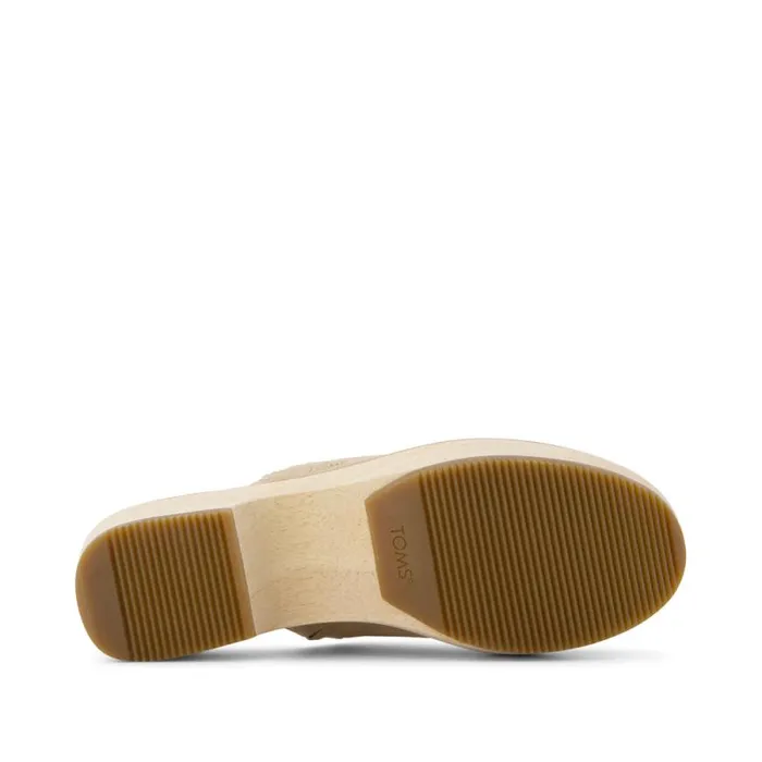 Toms Heels and Wedges Addison Clog Heel Deco Natural 8211 Women Toms Heels and Wedges Addison Clog Heel Deco Natural 8211 Women