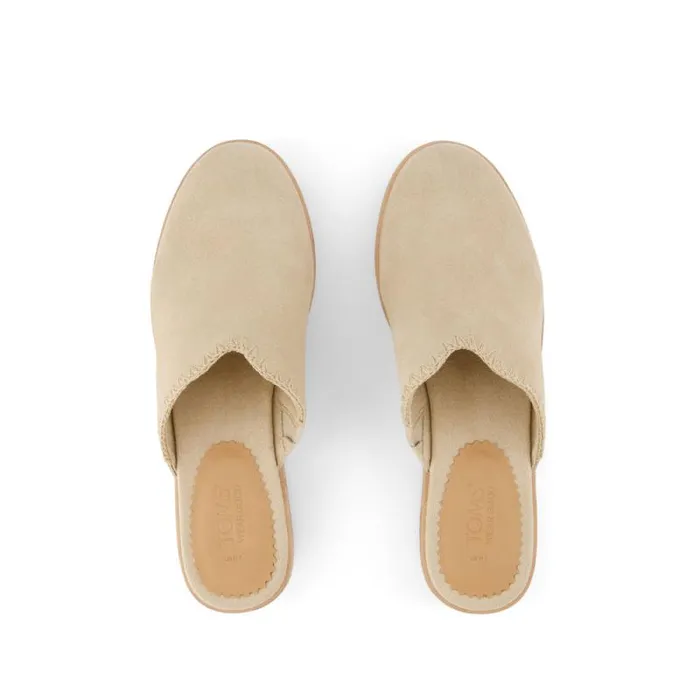 Toms Heels and Wedges Addison Clog Heel Deco Natural 8211 Women Toms Heels and Wedges Addison Clog Heel Deco Natural 8211 Women