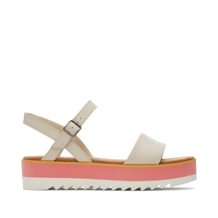 Toms Sandals Brynn Platform Sandal Leather Fog 8211 Women