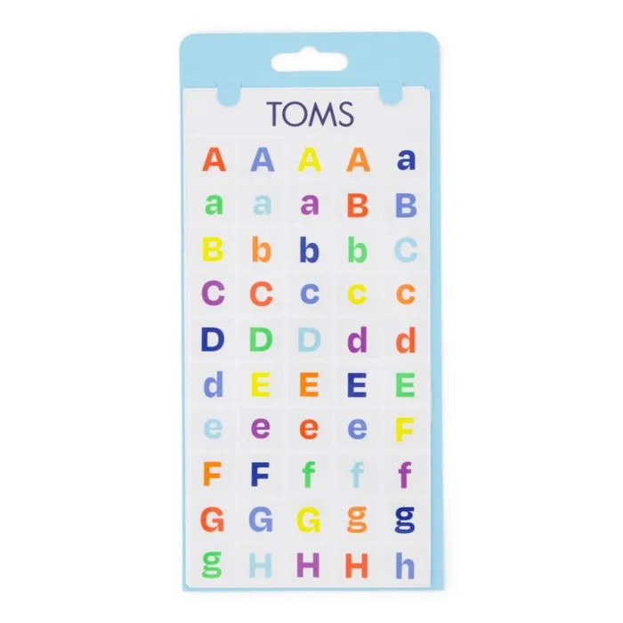 Toms Shoe Tattoos TOMS Shoe Tattoos 4 Pack Colorful Letters 8211 Gear Toms Shoe Tattoos TOMS Shoe Tattoos 4 Pack Colorful Letters 8211 Gear