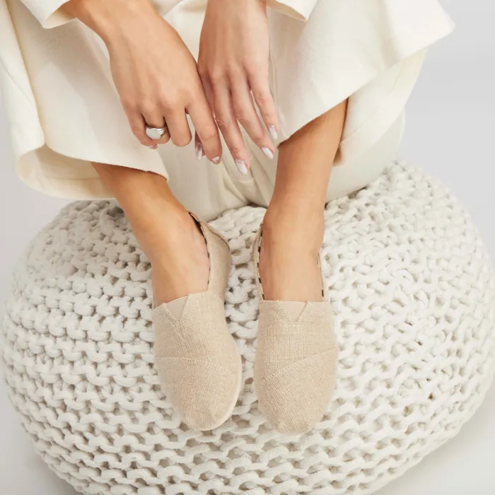 Toms Slip Ons Alpargata Natural Undyed Heritage Canvas 8211 Women Toms Slip Ons Alpargata Natural Undyed Heritage Canvas 8211 Women