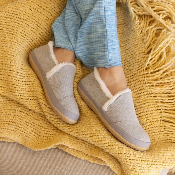 Toms Slippers India Slipper Drizzle Grey 8211 Women Toms Slippers India Slipper Drizzle Grey 8211 Women