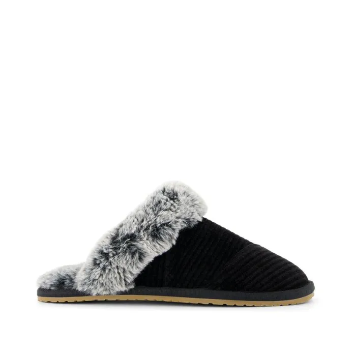 Toms Slippers Valerie Slipper Black Rib Knit 8211 Women