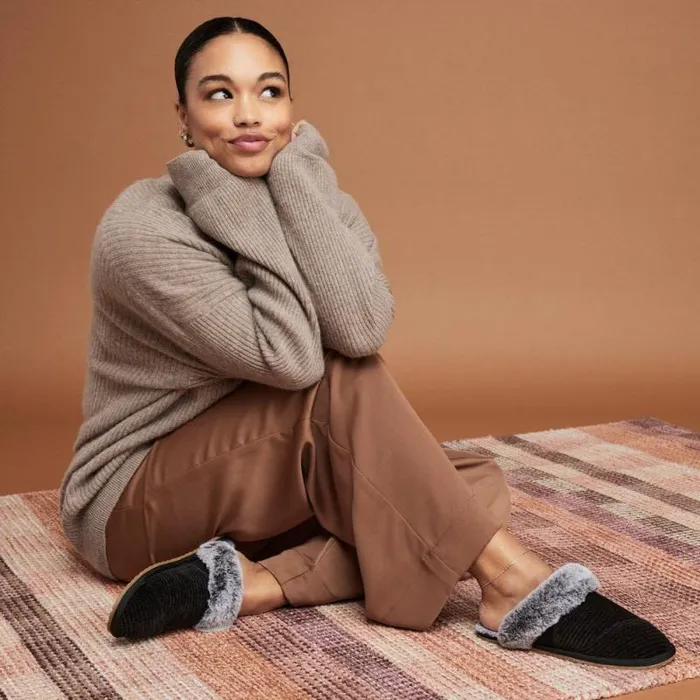 Toms Slippers Valerie Slipper Black Rib Knit 8211 Women Toms Slippers Valerie Slipper Black Rib Knit 8211 Women