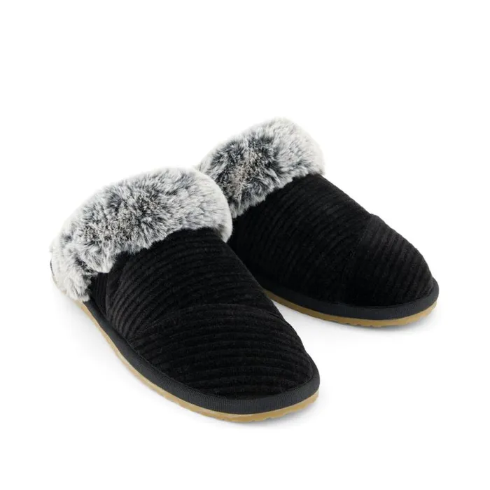 Toms Slippers Valerie Slipper Black Rib Knit 8211 Women Toms Slippers Valerie Slipper Black Rib Knit 8211 Women