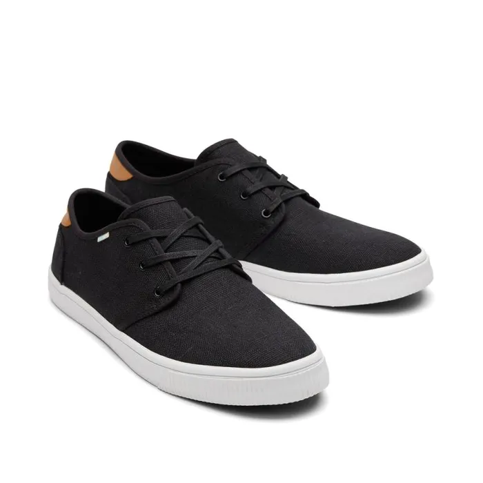 Toms Sneakers Carlo LaceUp Sneaker Black Heritage Canvas 8211 Men Toms Sneakers Carlo LaceUp Sneaker Black Heritage Canvas 8211 Men