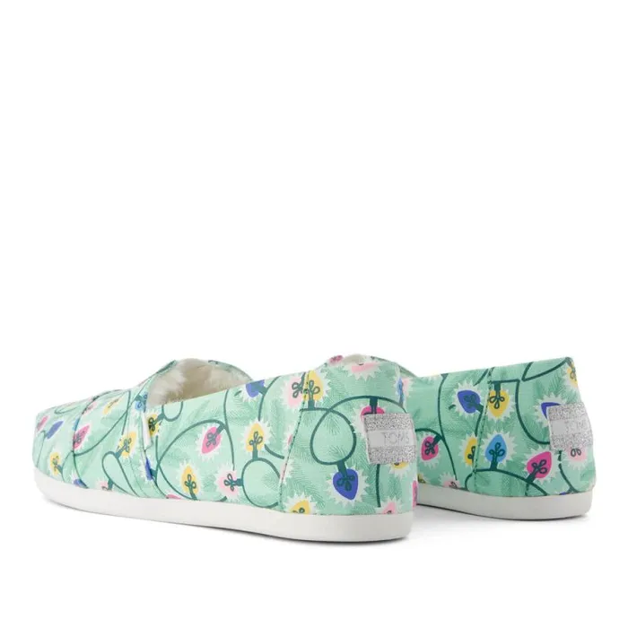 Toms TOMS Classics Alpargata Cloudbound Cozy Wintergreen Glow In The Dark Tree Lights 8211 Women Toms TOMS Classics Alpargata Cloudbound Cozy Wintergreen Glow In The Dark Tree Lights 8211 Women