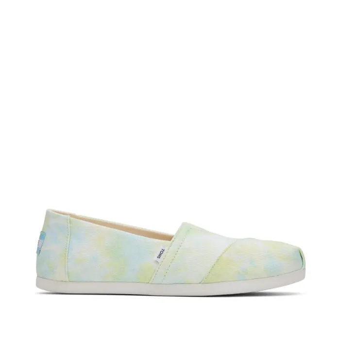 Toms TOMS Classics Alpargata Cloudbound Neon Yellow Lime Tie Dye Twill 8211 Women Toms TOMS Classics Alpargata Cloudbound Neon Yellow Lime Tie Dye Twill 8211 Women