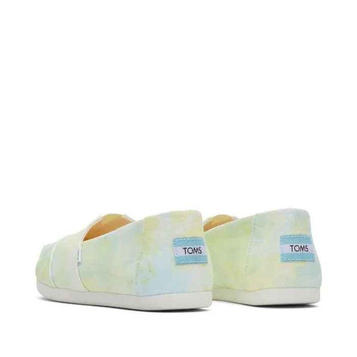 Toms TOMS Classics Alpargata Cloudbound Neon Yellow Lime Tie Dye Twill 8211 Women Toms TOMS Classics Alpargata Cloudbound Neon Yellow Lime Tie Dye Twill 8211 Women