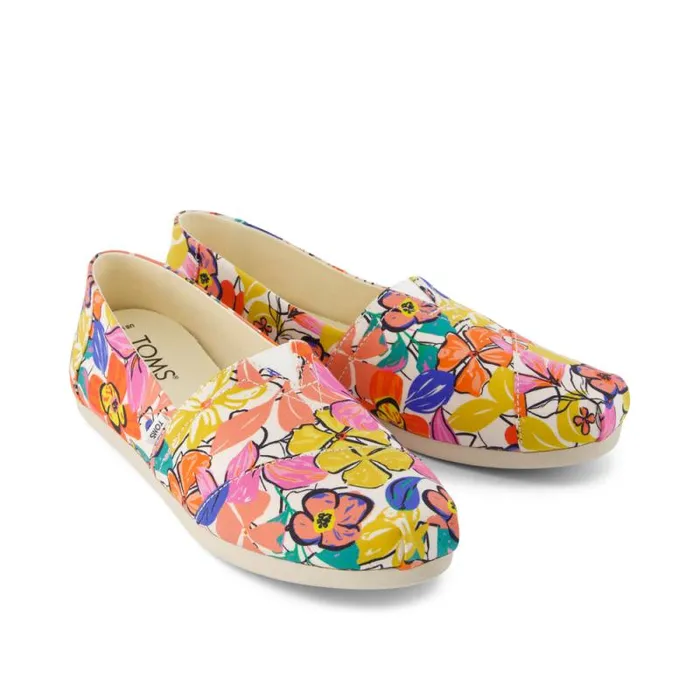 Toms TOMS Classics Alpargata Cloudbound Painted Floral Multi 8211 Women Toms TOMS Classics Alpargata Cloudbound Painted Floral Multi 8211 Women