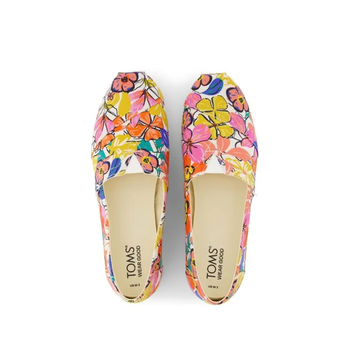 Toms TOMS Classics Alpargata Cloudbound Painted Floral Multi 8211 Women Toms TOMS Classics Alpargata Cloudbound Painted Floral Multi 8211 Women