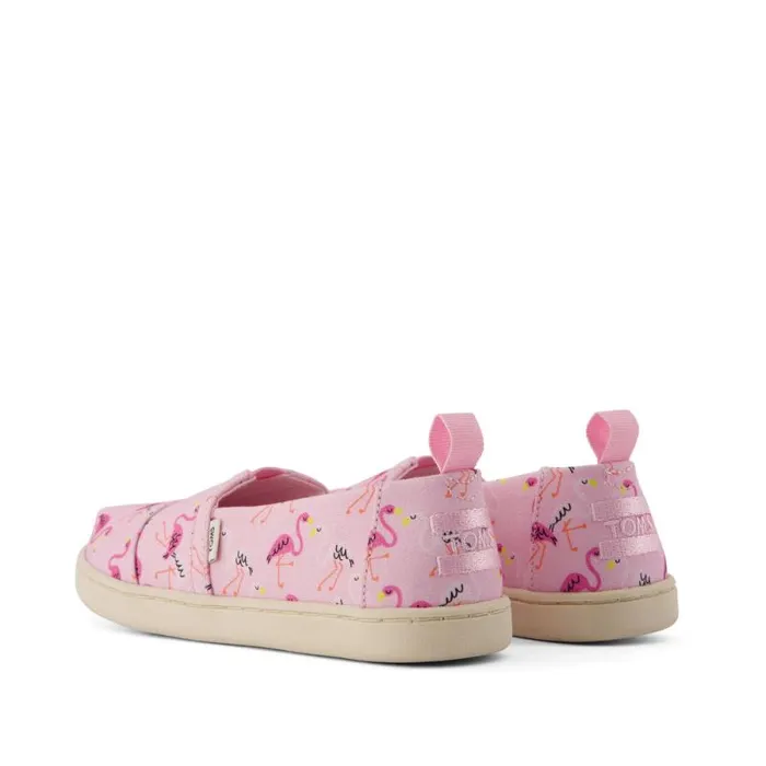 Toms TOMS Classics Alpargata Kids Shoe Pink Flamingos 8211 WomenKids Toms TOMS Classics Alpargata Kids Shoe Pink Flamingos 8211 WomenKids