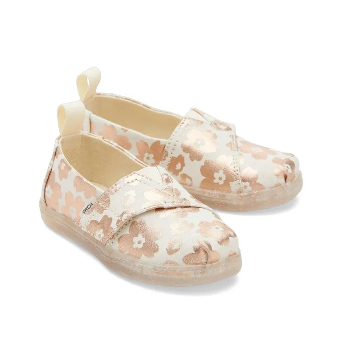Toms TOMS Classics Alpargata Toddler Shoe Ojai Foil Floral 8211 KidsWomen