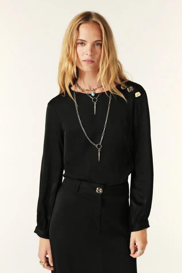 Top Jenny Black Women Baandsh Tops and Shirts