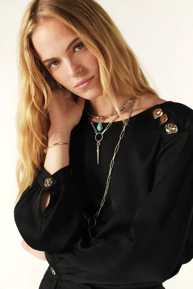 Top Jenny Black Women Baandsh Tops and Shirts