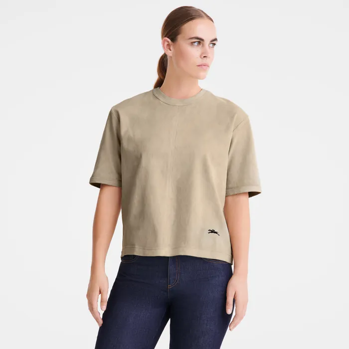 Tops and Blouses Women Short leather top Linen Longchamp Tops and Blouses Women Short leather top Linen Longchamp