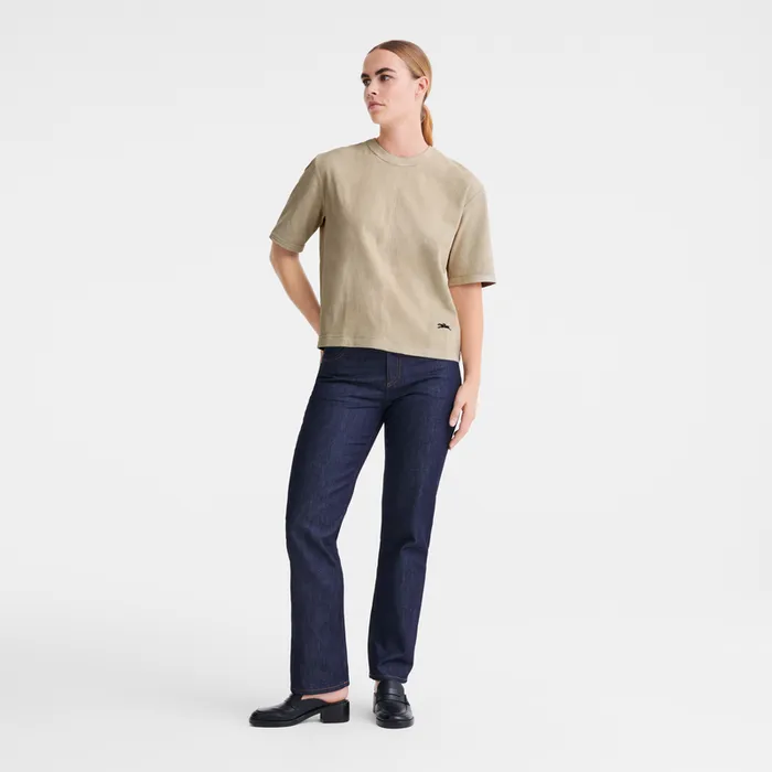 Tops and Blouses Women Short leather top Linen Longchamp Tops and Blouses Women Short leather top Linen Longchamp