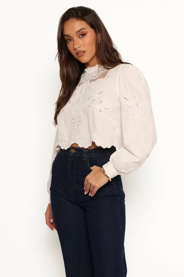 Tops Petal and Pup Women Sallie Top White