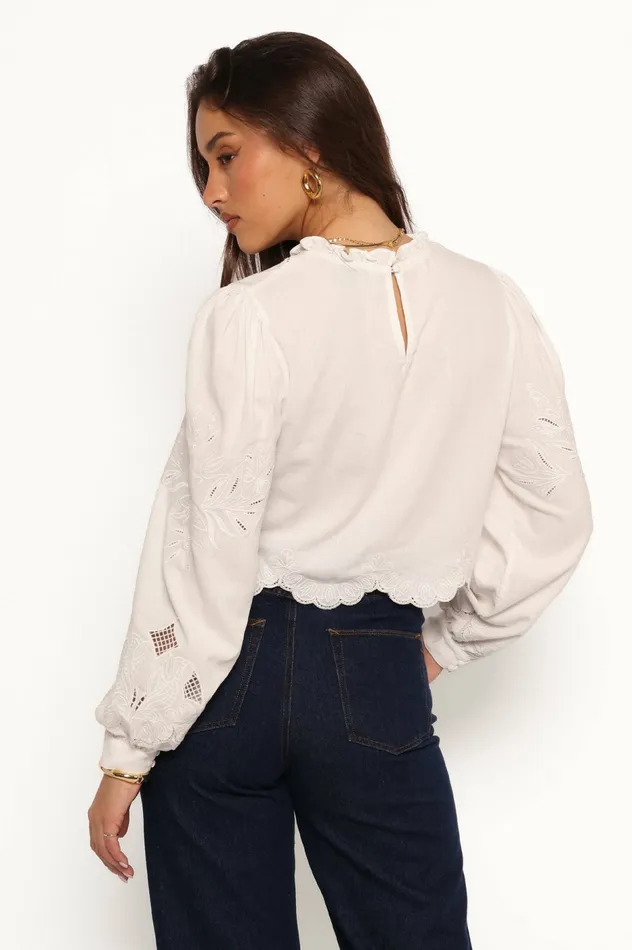 Tops Petal and Pup Women Sallie Top White