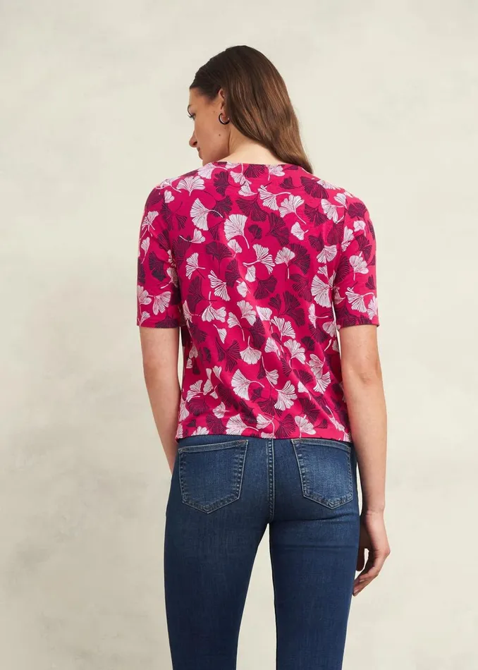 Tops Women HOBBS Jacqueline Printed Top Pink Multi