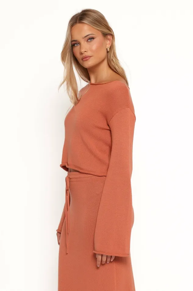 Tops Women Petal and Pup Rooney Knit Sweater Cinnamon