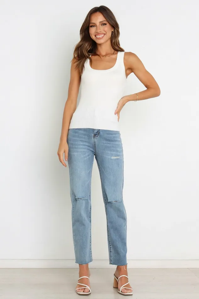 Tops Women Tobi Top White Petal and Pup