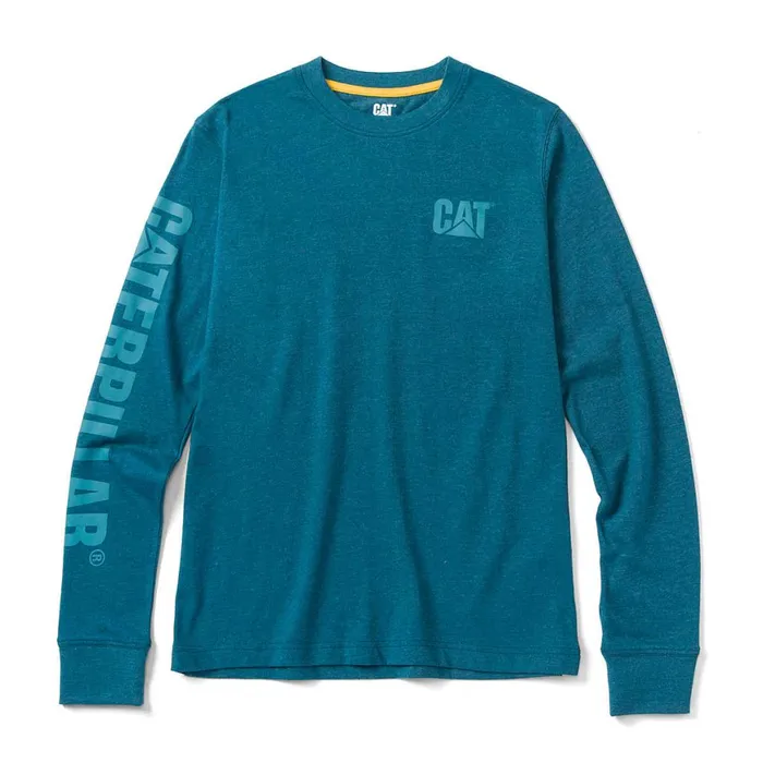 Trademark Banner Long Sleeve Tee Mallard Heather Women Cat Footwear Tops and Outerwear
