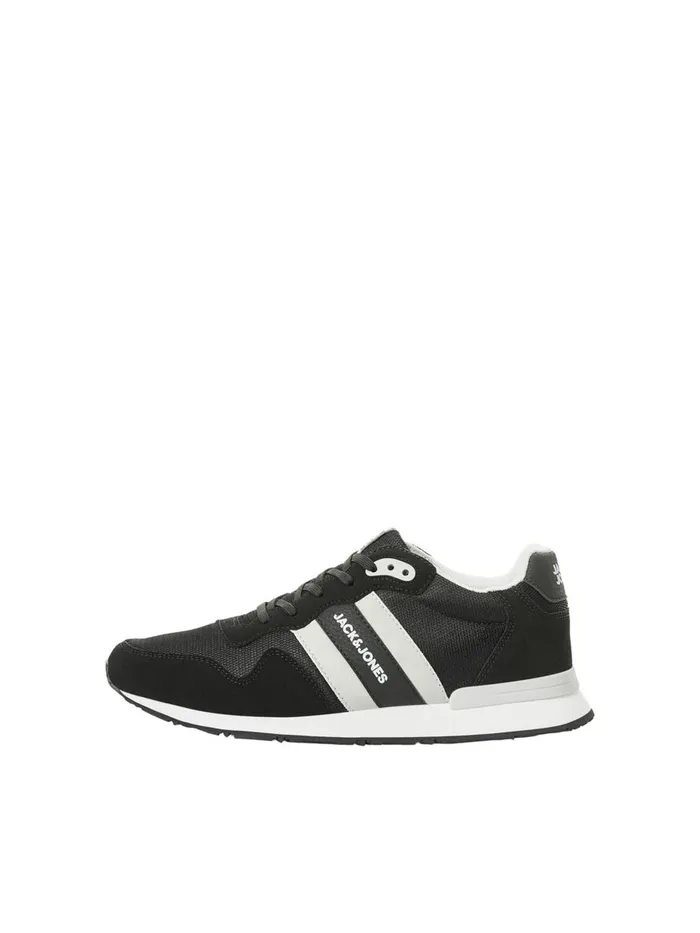 Trainers JACK and JONES Mens EVA MIDSOLE MESH SNEAKERS Black Anthracite Gift 4 You