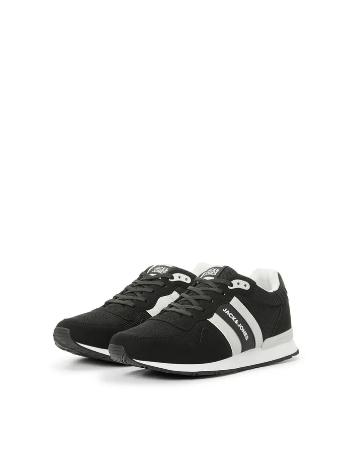 Trainers JACK and JONES Mens EVA MIDSOLE MESH SNEAKERS Black Anthracite Gift 4 You
