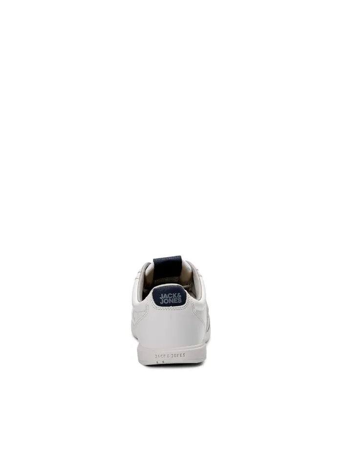 Trainers JACK and JONES Mens FAUX LEATHER SNEAKERS White White On Sale