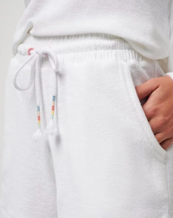 TravisMathew BACK IN THE SUN BABY TERRY SHORT White Women Shorts TravisMathew BACK IN THE SUN BABY TERRY SHORT White Women Shorts